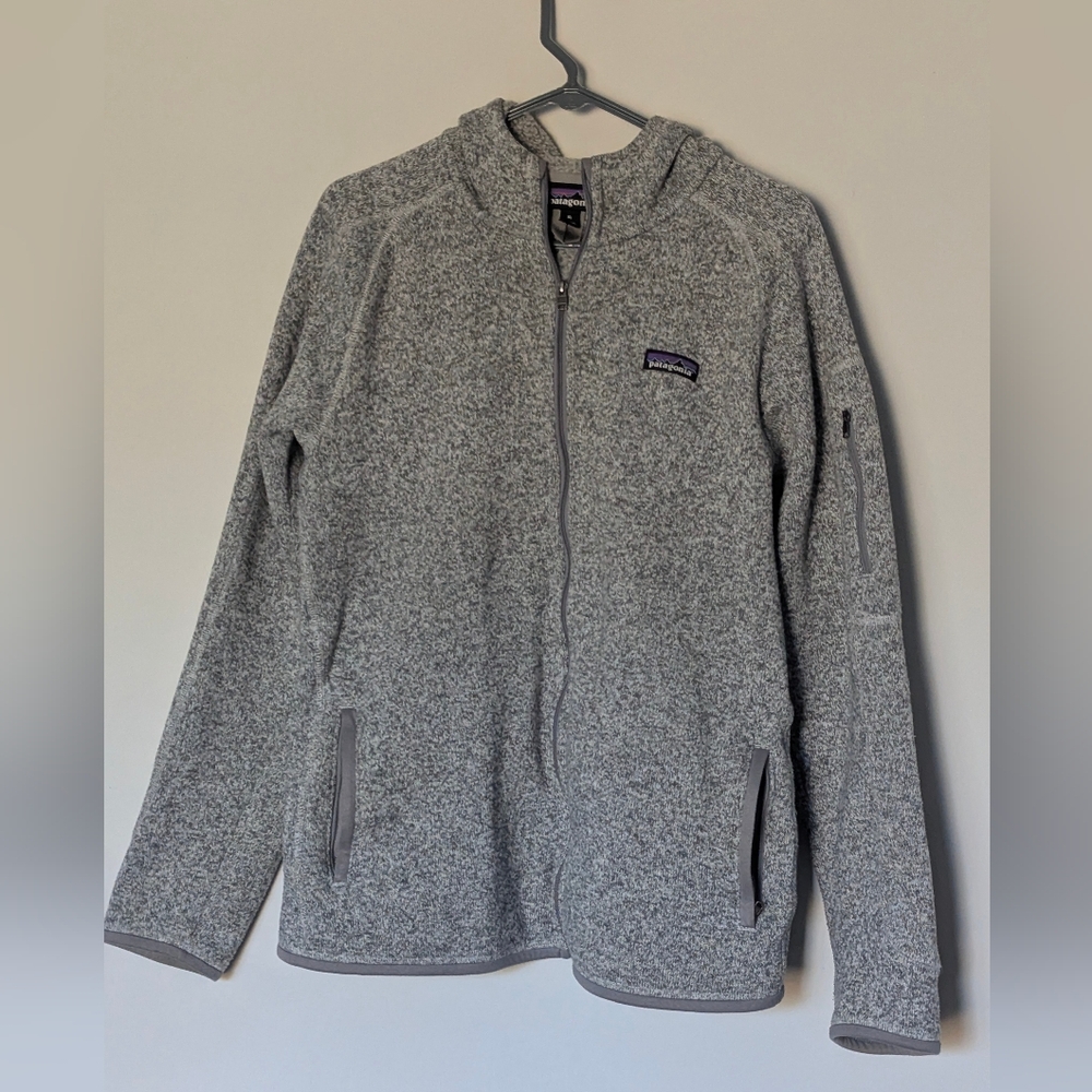 Patagonia Women's XL Heather Grey Better Sweater Full Zip